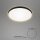 LED Deckenleuchte Simpa, Schwarz, 18 Watt, 3000K, Backlight-Effekt, Ø 35,5 cm – Briloner