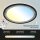 LED Deckenleuchte Silver Crafted, Schwarz, Silber, 22 Watt, dimmbar, CCT einstellbar – Briloner