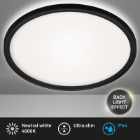 Deckenleuchte Briloner LED Backlight Badleuchte schwarz...