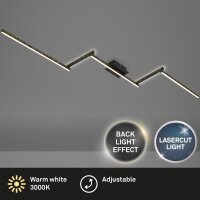 LED Deckenleuchte Glitzer-Effekt, Schwarz, 24 Watt,...