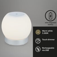 Akku-Tischleuchte Akku Leuchte, Silber, 3 Watt, Ø...