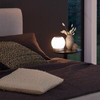 Akku-Tischleuchte, Silber, 3 Watt, 3300K, Ø 16 cm – Briloner