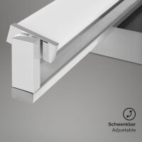 Briloner Wandleuchte LED 15W CCT Wandlampe Dimmbar Touchdimmer Schwenkbar Nickel-Matt