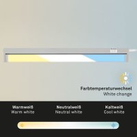 Unterbauleuchte Briloner LED Silber Lichtfarbe verstellbar 54,5 cm schwenkbar