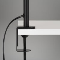 Klemmlampe Klemmleuchte, Schwarz, 10 Watt, schwenkbar, 41 x 74 cm – Briloner