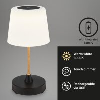 Akku Tischleuchte Briloner LED 3W  Tischlampe IP44...