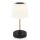 Akku Tischleuchte Briloner LED 3W  Tischlampe IP44 Außenleuchte Dimmbar Touch USB Aufladbar  Schwarz Holzoptik