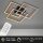 Deckenleuchte Briloner Frame LED 45W 56CM Deckenlampe CCT Dimmbar Fernbedienung Schwenkbar Holz Schwarz