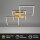Deckenleuchte Briloner Frame Goldfarbig LED dimmbar über Schalter Deckenlampe