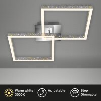 Deckenleuchte Briloner Frame LED 18W 52CM Deckenlampe...