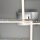 Deckenleuchte Briloner Frame LED 18W 52CM Deckenlampe Glitzereffekt Dimmbar Schwenkbar Alu-Chrom