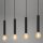 4-flammige Pendelleuchte Retro, Schwarz, 4 x E27 max. 60W, 85 x 110 cm – Briloner
