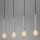 4-flammige Hängeleuchte Retro, Antik-Silber, 4 x E27 max. 60W, 85 x 10 x 110 cm – Briloner