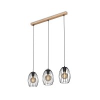 Hängeleuchte Briloner 70 cm Holz Hängelampe...