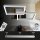 Deckenleuchte Briloner Frame LED 34W 64CM Deckenlampe CCT Dimmbar RGB Backlight Fernbedienung Schwenkbar Aluminiumfarbig