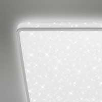 B-Kartonage Deckenleuchte Briloner LED 24W Deckenlampe 37x37cm Sternenhimmel