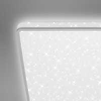 Deckenleuchte Briloner LED 24W Deckenlampe 37x37cm Sternenhimmel