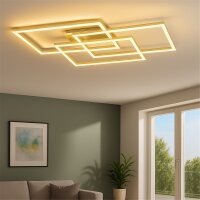 Deckenleuchte Briloner Frame LED 57W 80CM Deckenlampe...