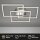 Deckenleuchte Briloner Frame LED 57W 80CM Deckenlampe Glitzereffekt Dimmbar 3000K