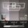 Deckenleuchte Briloner Frame LED 57W 80CM Deckenlampe Glitzereffekt Dimmbar 3000K