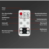 Deckenlampe Briloner LED Panel schwarz mit Backlight und Fernbedienung  Lichtfarbe wählbar Deckenlampe