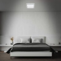 LED Deckenleuchte Sternenhimmel, Schwarz, 15 Watt, 4000K, Backlight-Effekt – Briloner