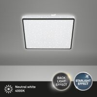 LED Deckenleuchte Sternenhimmel, Schwarz, 15 Watt,...