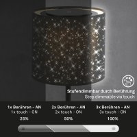 B-Kartonage Tischleuchte Briloner Akku Tischlampe LED 3W...