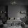 LED Deckenlampe Glitzer-Effekt, Schwarz, 24 Watt, 3000K, 64,5 x 64,5 x 10 cm – Briloner