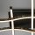LED Deckenleuchte Glitzer-Effekt, Schwarz, 24 Watt, 64,5 x 64,5 x 10 cm – Briloner