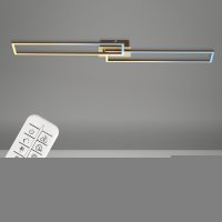 B-Kartonage Deckenleuchte Briloner Frame LED Gold-Braun Deckenlampe Fernbedienung  Lichtfarbe wählbar