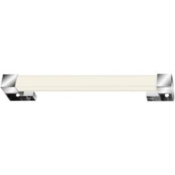 LED Spiegelleuchte Badleuchte, Chrom / Weiß, 8 Watt, 34 x 6,7 x 2,8 cm – Briloner