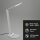 Tischleuchte Briloner LED 6,5W 45CM Tischlampe Dimmbar CCT Touch USB Schwenkbar Büroleuchte Silber