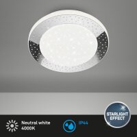 LED Deckenlampe Sternenhimmel, Chrom, 15 Watt, 4000K,...