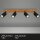 Deckenleuchte Briloner 4xGU10-Fassung Deckenlampe Holz Spot Schwenkbar Strahler Schwarz