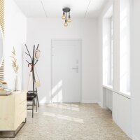 LED Deckenleuchte Retro, Silber-Antik, 3x60W (exkl.), Ø 19 cm – Briloner