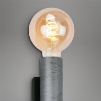 Wandleuchte Retro, Silber-Antik, 2x60W, E27-Fassung, 8 x 6 x 16 cm – Briloner
