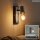 Wandlampe Spot, Antik-Silber, 60 Watt, E27-Fassung, schwenkbar, 11 x 16,5 cm – Briloner