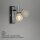 Wandleuchte Briloner E27-Fassung 16,5CM Wandlampe Schwenkbar Spot Metall Strahler Antik-Silber