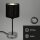 Tischleuchte, Antik-Silber / Schwarz, 25 Watt, E14-Fassung, Textil, IP20, 28,5 cm – Briloner