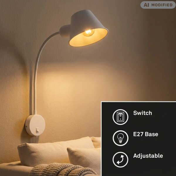LED Wandleuchte, Weiß, 10 Watt (exkl.), 50 cm – Briloner