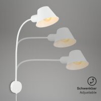 LED Wandleuchte, Weiß, 10 Watt (exkl.), 50 cm – Briloner