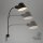 Wandleuchte Briloner E27-Fassung  Wandlampe Schwenkbar Flexarm Steckerleuchte Ø 14CM Bettlampe Schwarz