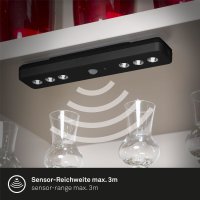 Briloner Lero LED Bewegungsmelder Batterie-Betrieb schwarz