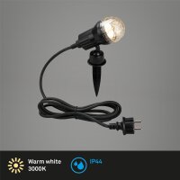 Außenleuchte Perle-Effekt Briloner LED Schwarz mit...