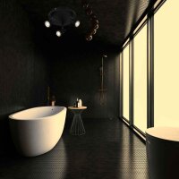 LED Deckenleuchte Badleuchte mit schwenkbaren Spots, Schwarz, 3x4,8W, 3000K – Briloner