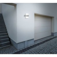 Außenleuchte Telefunken LED 16W Außenlampe UP&DOWN IP44 4000K Wandleuchte Silber