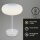 Tischleuchte Briloner Akku LED 3W Ø12,5cm Tischlampe USB Chrom-matt