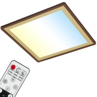 B-Kartonage Deckenleuchte Briloner LED Panel Braun-Gold...