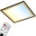 B-Kartonage Deckenleuchte Briloner LED Panel Braun-Gold Deckenlampe Fernbedienung Lichtfarbe verstellbar 42 cm